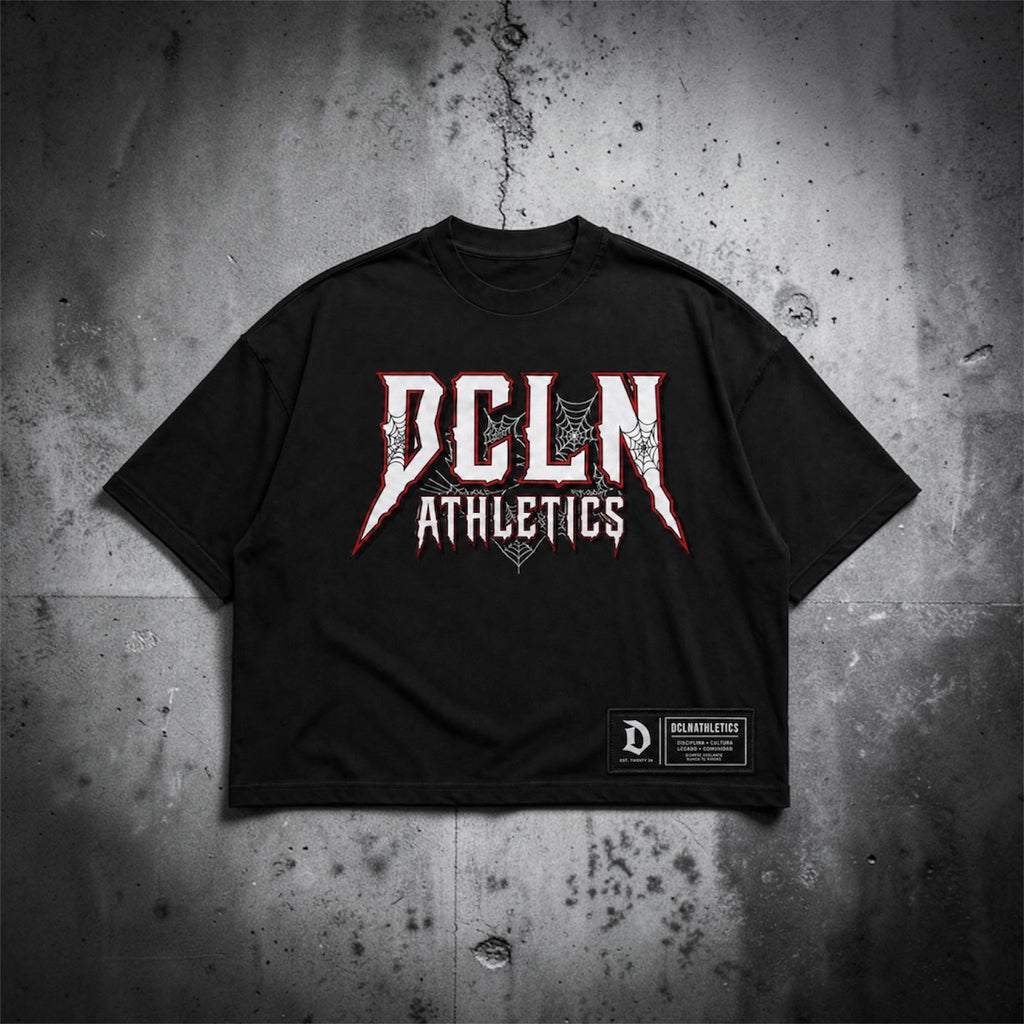 DCLN ATHLETICS – Spider Web Oversized Tee